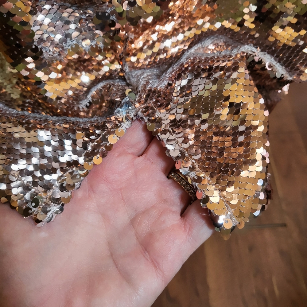 Nine West Gold Sequin Camisole - Picture 4 of 12
